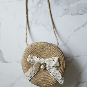 Small Round Summer Purse with Bow